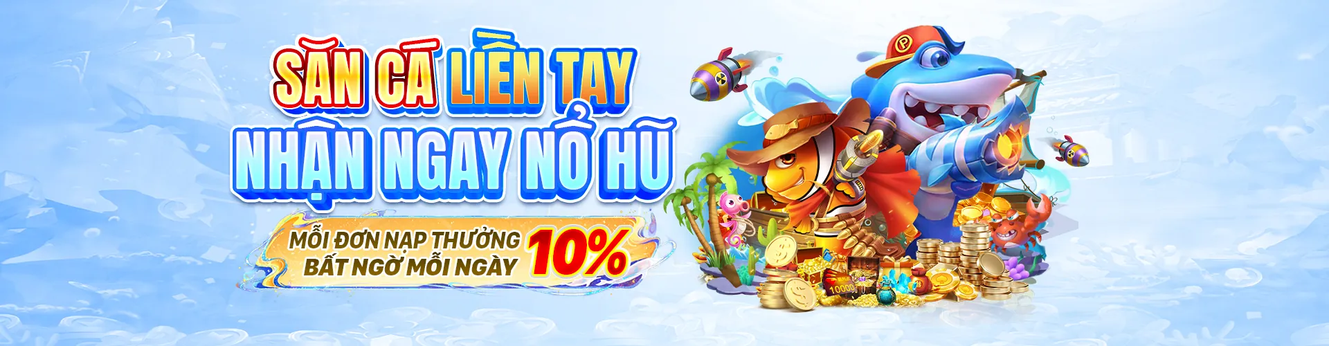 Banner khuyến mãi bắn cá